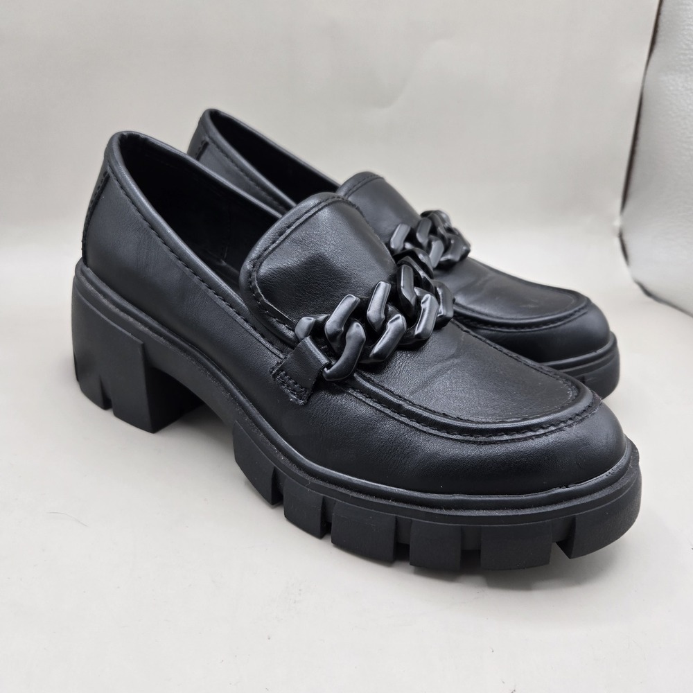 Madden Girl Women's Hoxtonn Slip On Comfort Dress Loafers Black Size 6 155EG